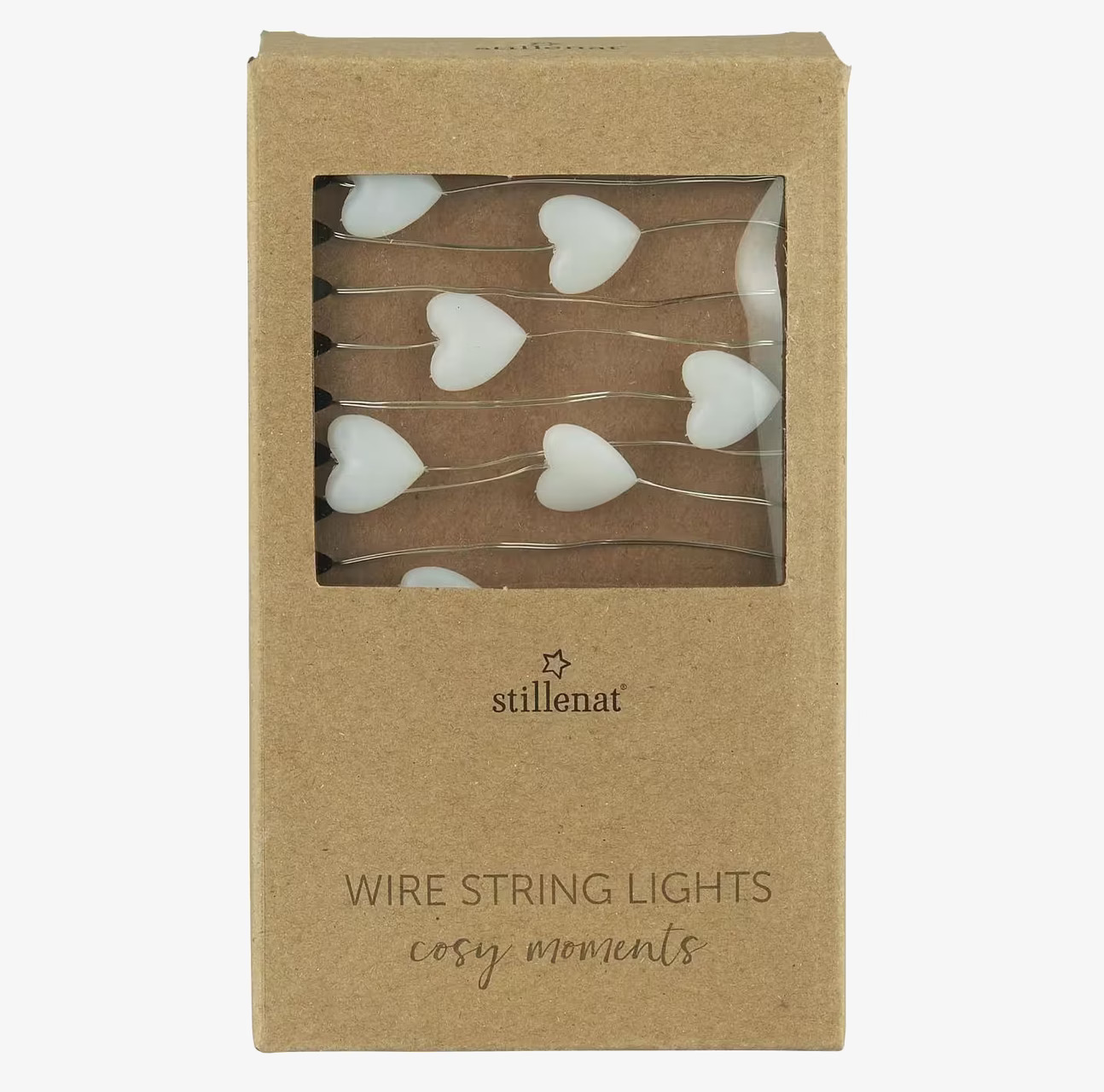 Ljusslinga 40 Hjärtan från IB Laursen i återvunnen kartong