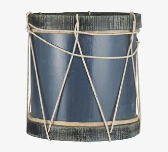 Trumma Blå från IB Laursen med blå färg och naturvita rep
