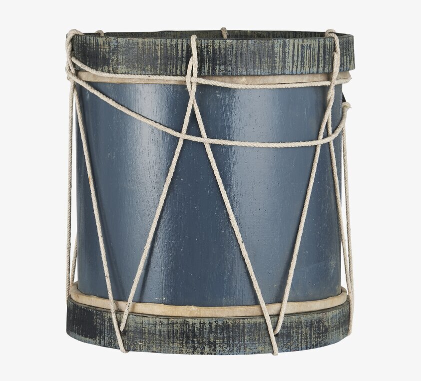 Trumma Blå från IB Laursen med blå färg och naturvita rep