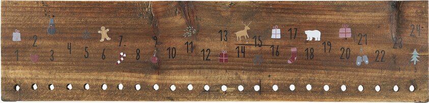 Träskylt Christmas Calender 1-24 från IB Laursen