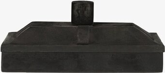 Ljusstake/Ljusbox Mörk Rost från IB Laursen, rustik design