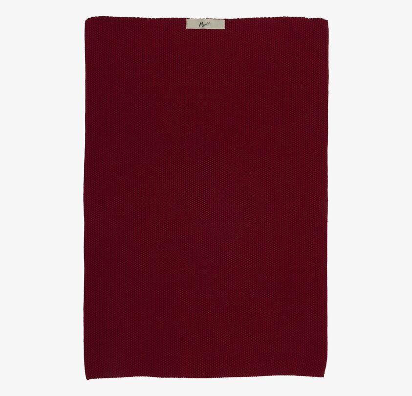 Kökshandduk Mynte Rhododendron från IB Laursen i djupt rött