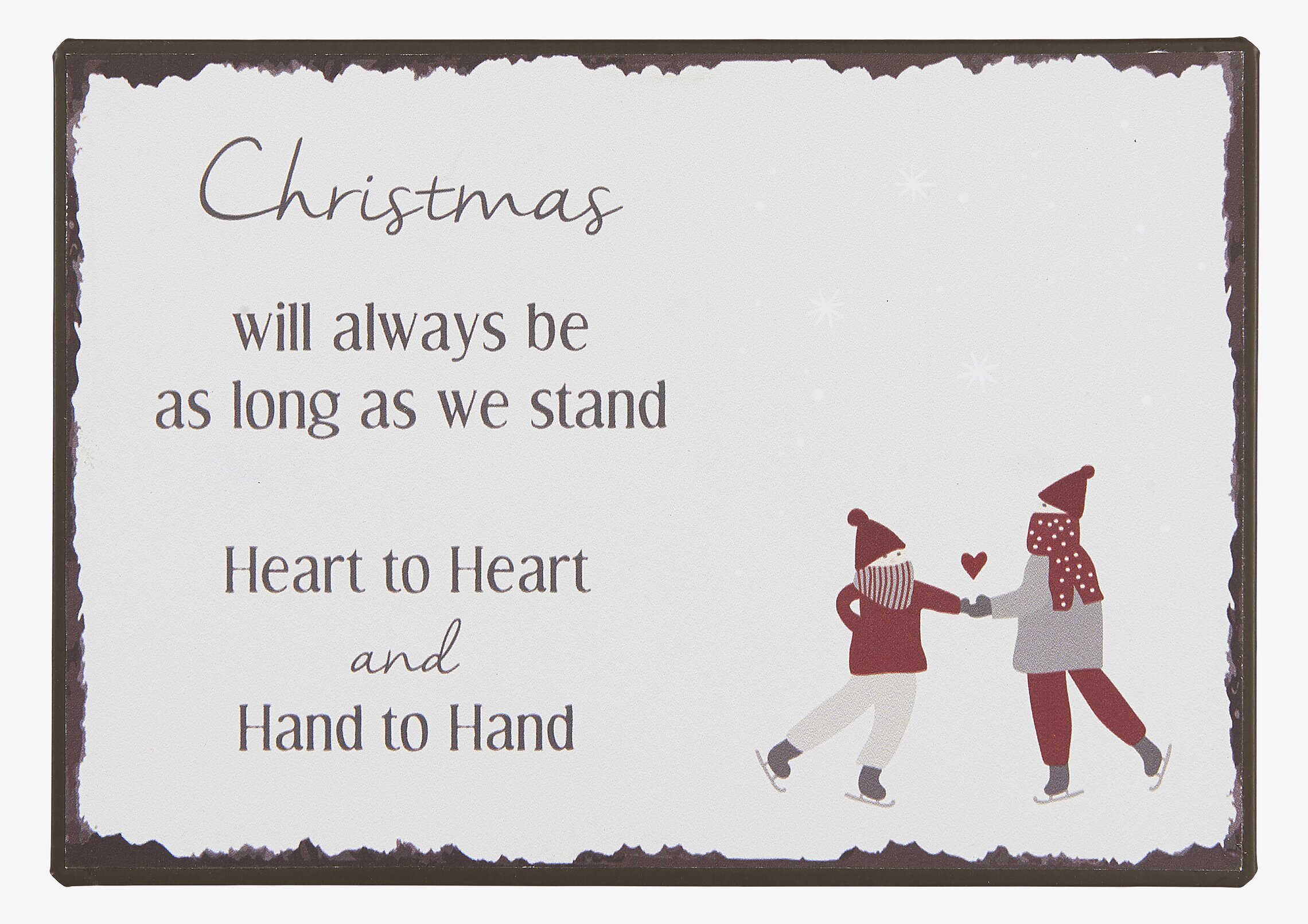 Metallskylt - Christmas Will Always Be från IB Laursen