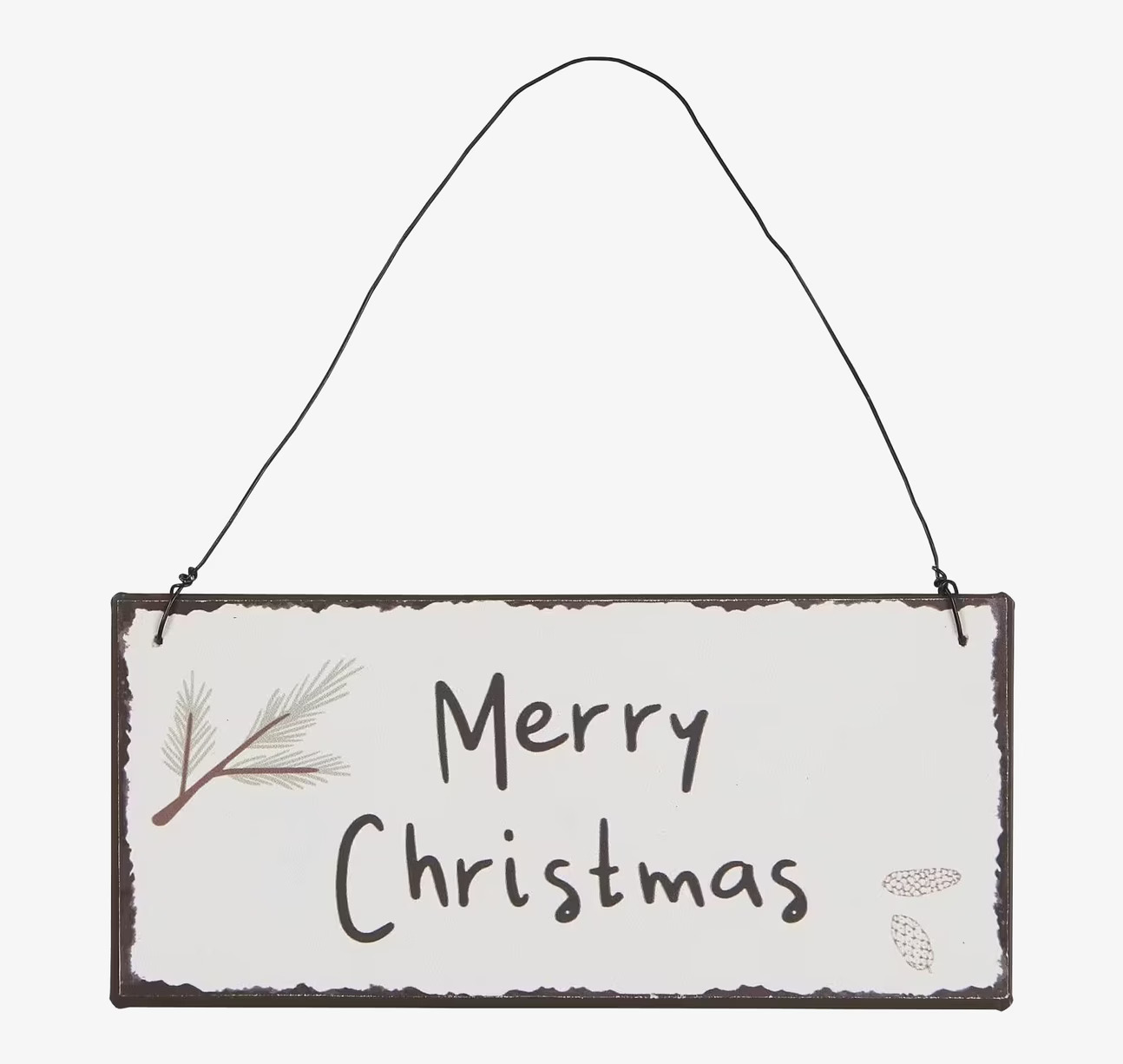 Metallskylt - Merry Christmas från IB Laursen med julmotiv