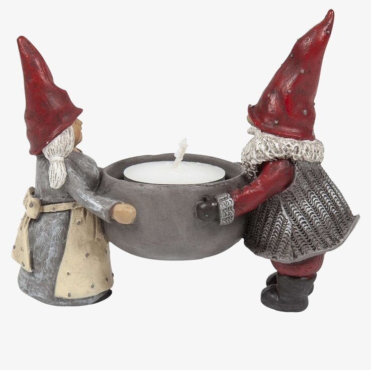 Ljusstake Tomten Håkan och Stina från Nääsgränsgården