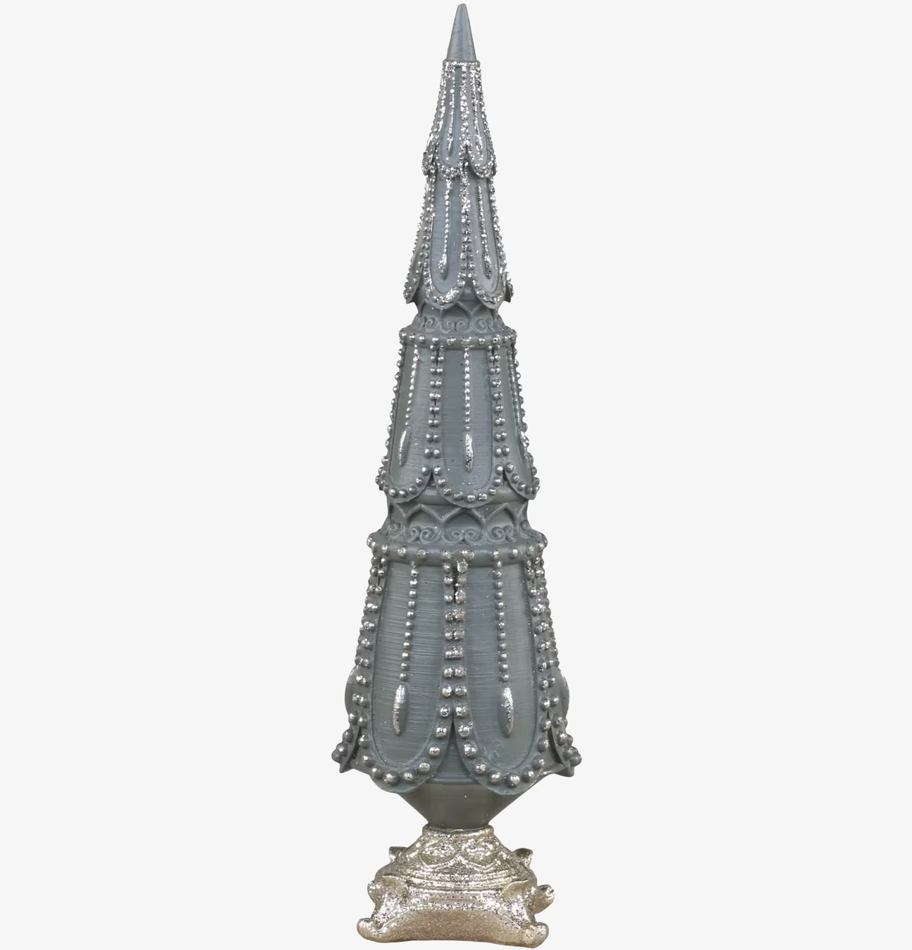 Julgran Glitterdekor Mossgrön från Chic Antique med glitter