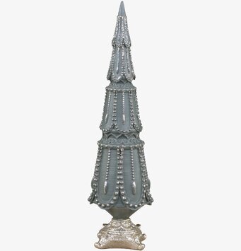 Julgran Glitterdekor Mossgrön från Chic Antique med glitter