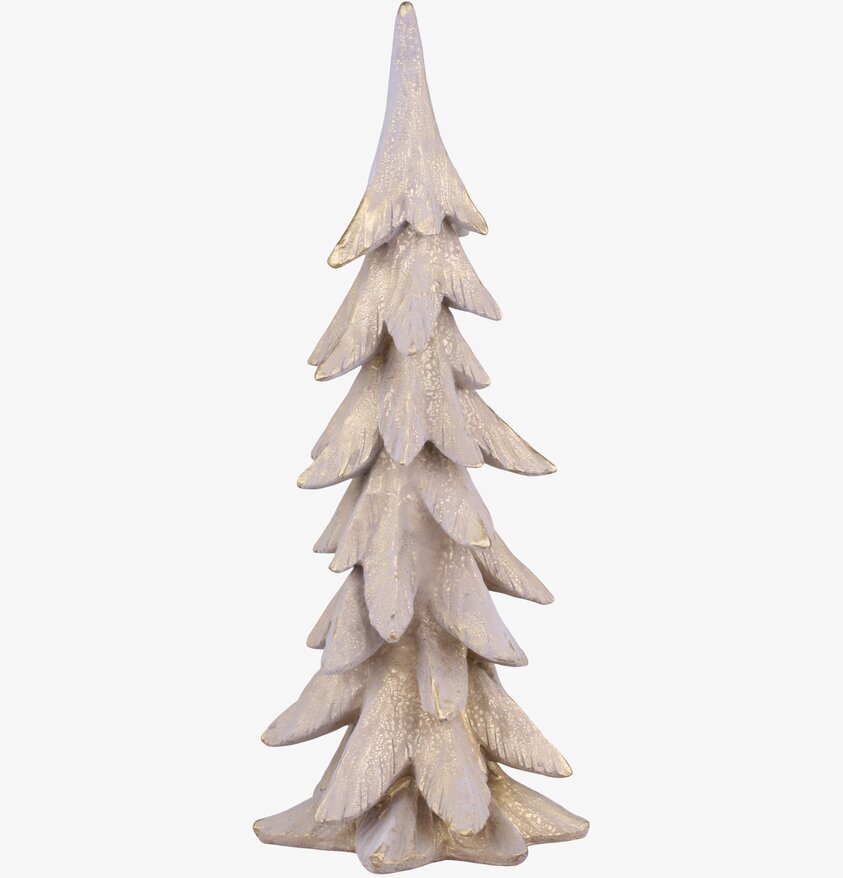 Julgran Gulddekor M Antik Creme från Chic Antique