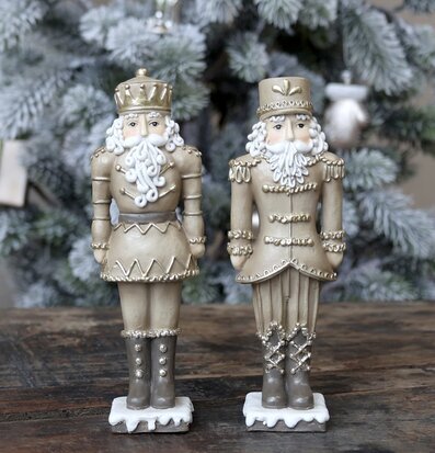 Nötknäppare Gulddekor Set/2 Mocca från Chic Antique