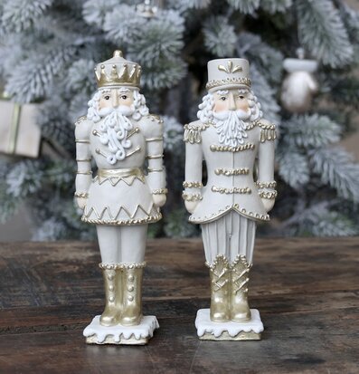 Nötknäppare Gulddekor Set/2 Latte från Chic Antique på bord