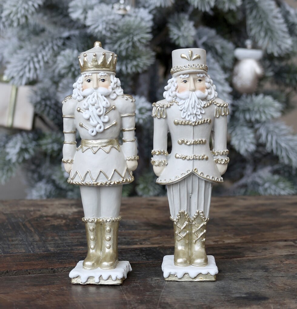 Nötknäppare Gulddekor Set/2 Latte från Chic Antique på bord