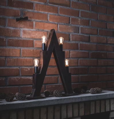 Torsby Ljusstake Inkl Ljuskällor från PR Home på spiselkrans