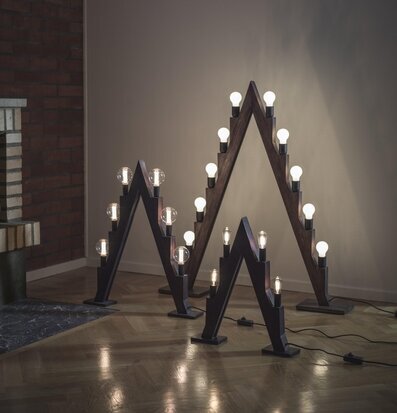 Torsby Ljusstake Brun 56 CM PR Home Ljusstakar Adventsstakar Ljushållare Ljushyllor