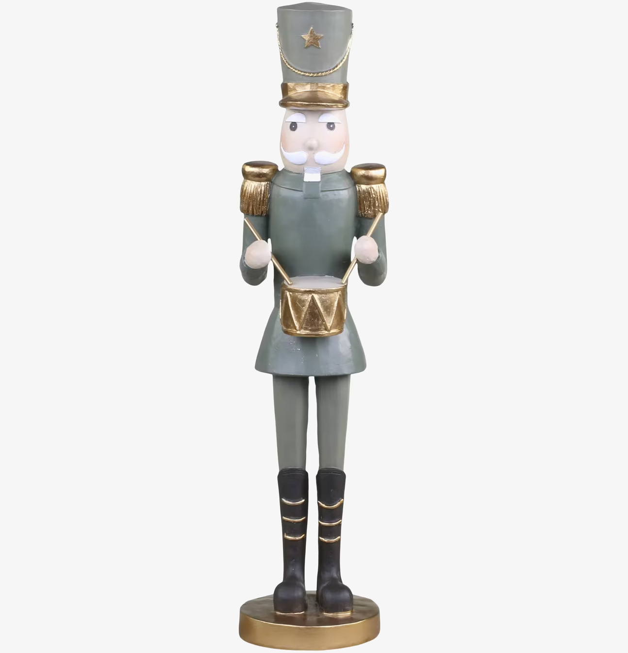 Nötknäppare Med Trumma Mossgrön Liten från Chic Antique