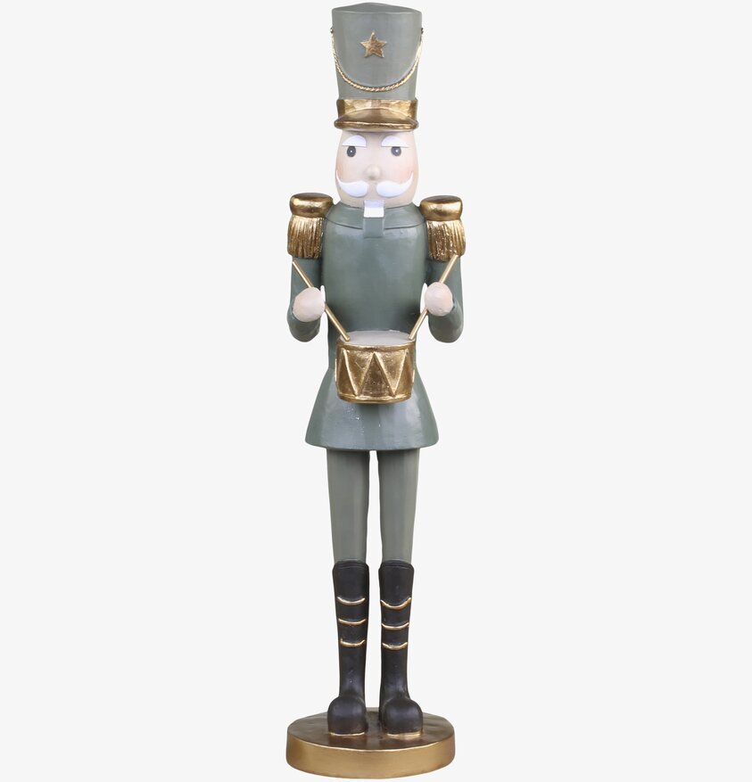 Nötknäppare Med Trumma Mossgrön Liten från Chic Antique