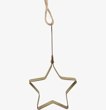 Kakform Stjärna Mässing från Chic Antique med naturrep