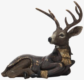 Hjort Vilande Poly Stor från A Lot Decoration med mantel