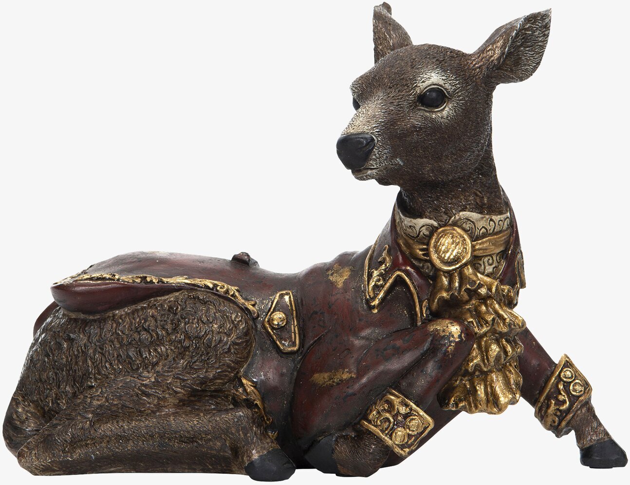 Hjort Vilande Poly Liten från A Lot Decoration i kunglig dräkt