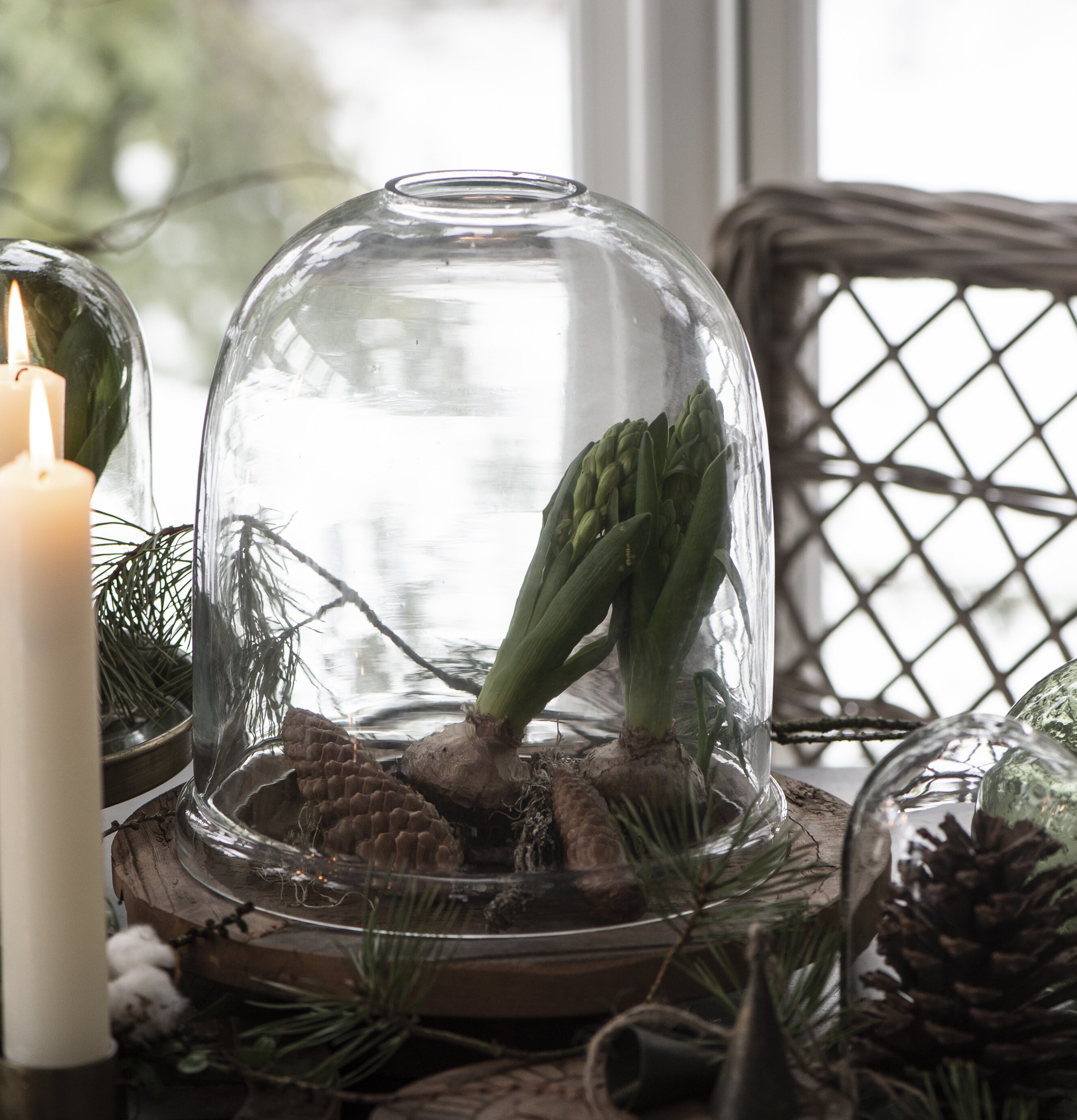 IB Laursen Bricka Rund Mellan Unika med vinterdekor