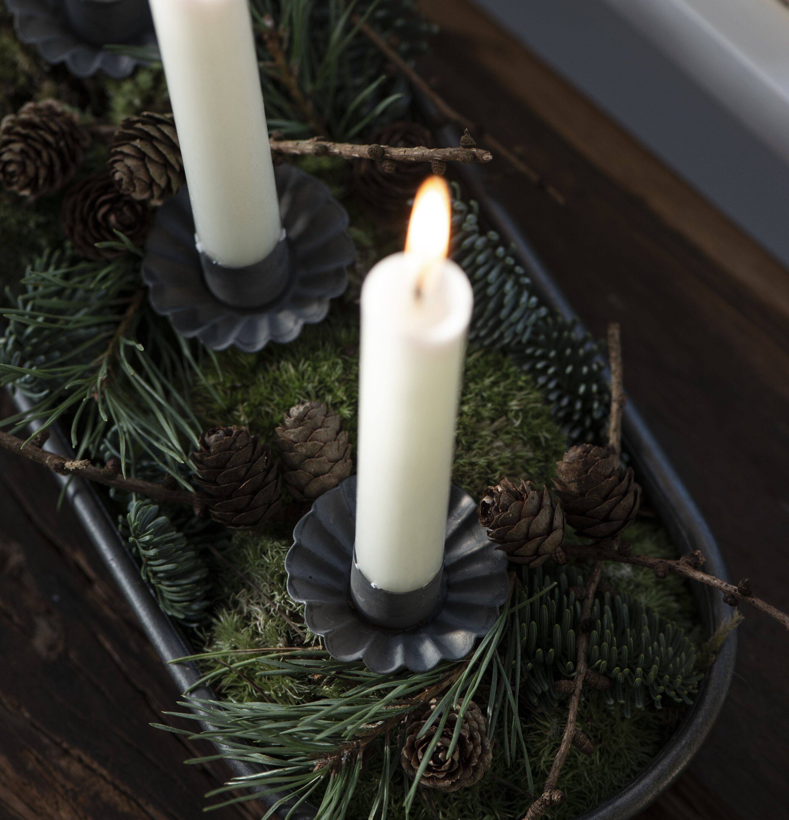 Ljushållare Spjut Antik Mässing från IB Laursen i arrangemang