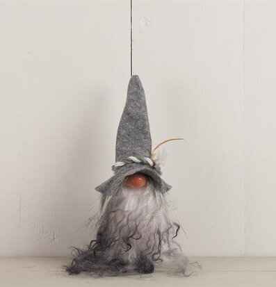 Tomte Filthatt Grå från Multi Agentur med grå filt och skägg