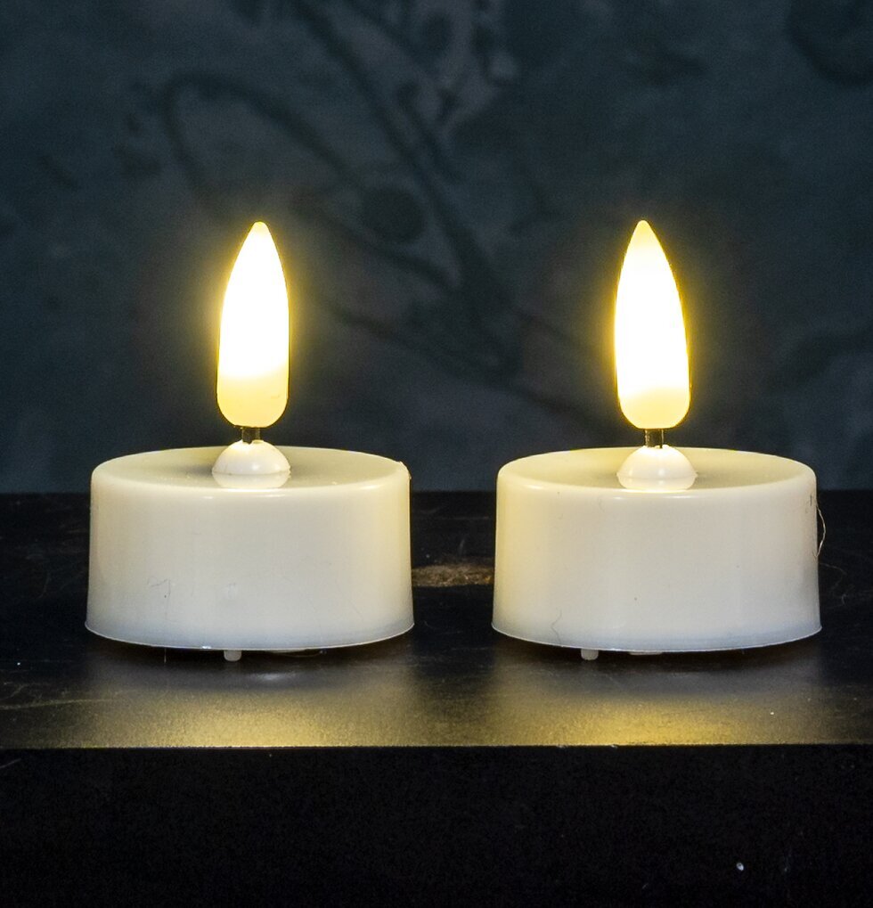 Värmeljus 4-Pack LED från Multi Agentur på mörk yta