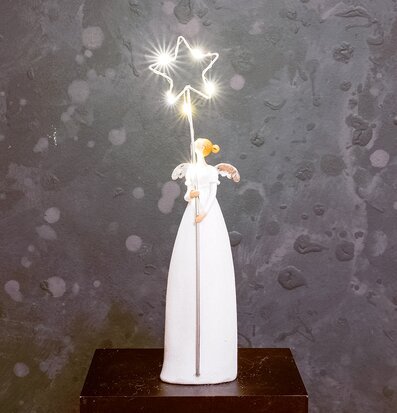 Ängel LED-stjärna Vit från Multi Agentur med lysande stjärna