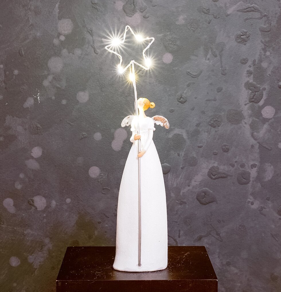 Ängel LED-stjärna Vit från Multi Agentur med lysande stjärna