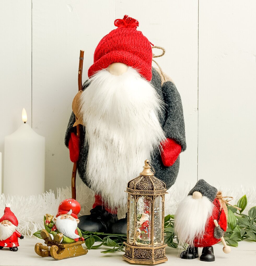 Tomte Hunchback Stav från Multi Agentur med juldekorationer