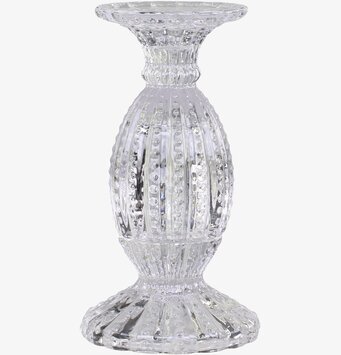 Ljusstake Taupe Clear från Chic Antique med elegant design