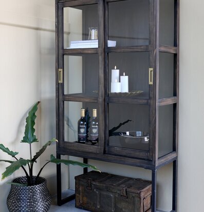 Grimaud Gl. Ammunitionslåda Antik Grå Stor från Chic Antique