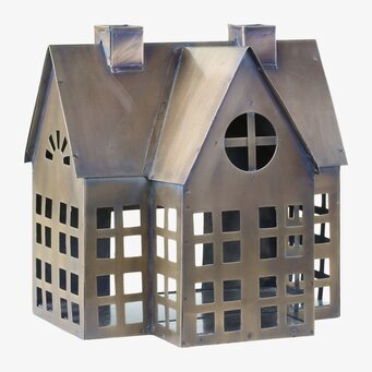 Bild av antik mässingsljuslykta med unik design