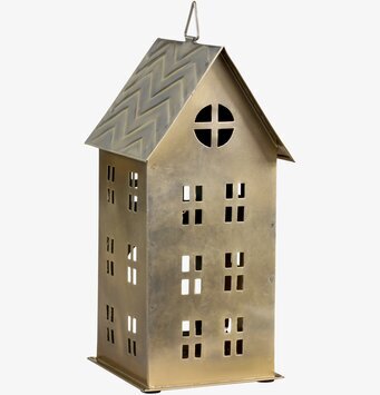 Bild av antik mässingsljuslykta med klassisk design