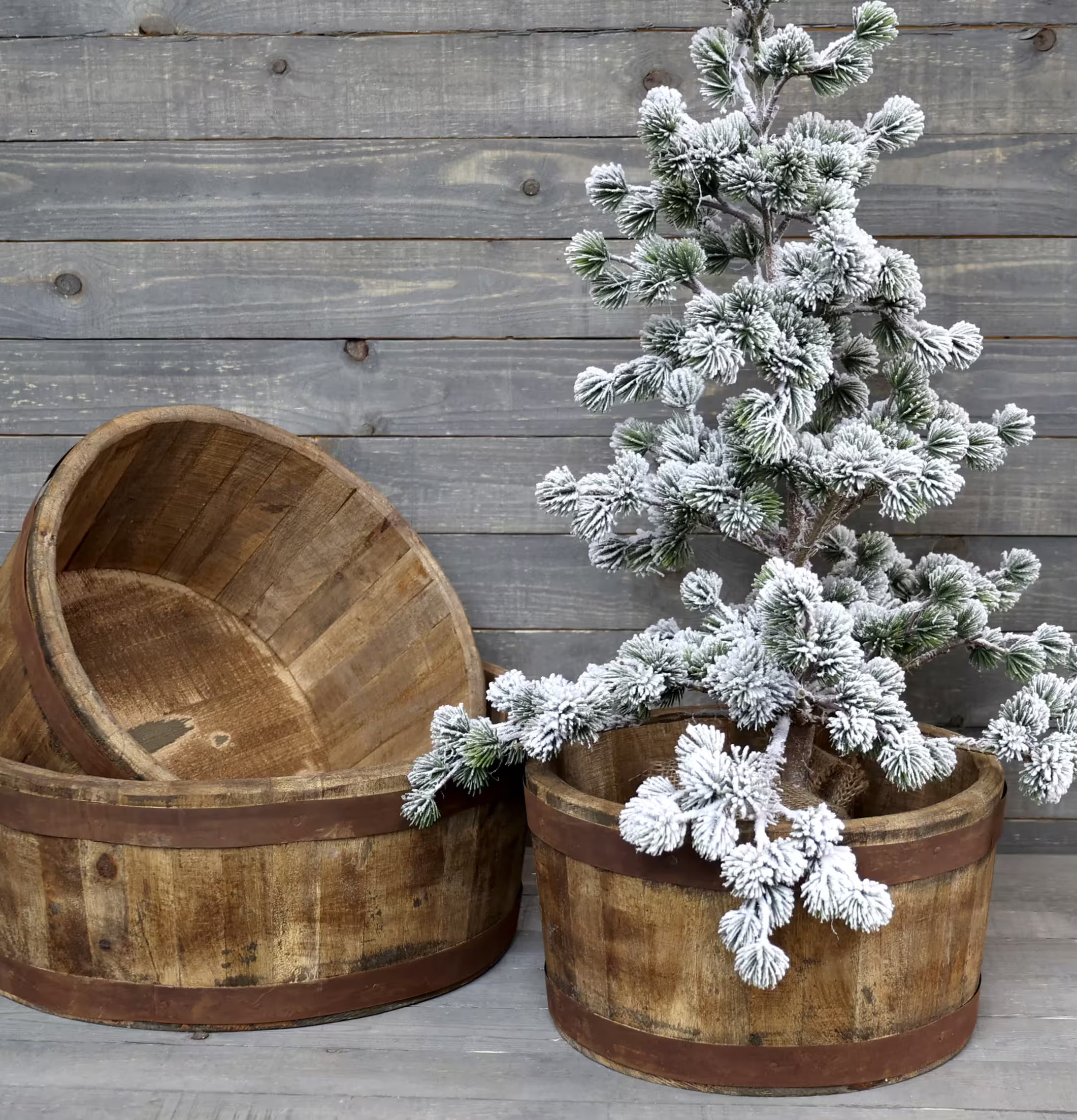 Grimaud Gl. Kärl Trä Natur Small från Chic Antique i trä