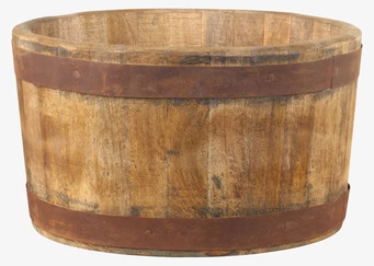 Grimaud Gl. Kärl Trä Natur Small från Chic Antique