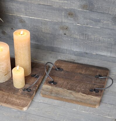 Grimaud Gl. Bricka Med Handtag Small från Chic Antique