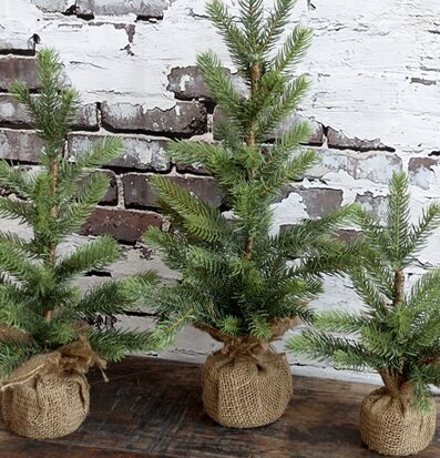 Fleur Gran H45 Cm från Chic Antique i rustik säckvävsbas