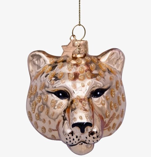 Julgranshänge Shiney Gold Panther från Vondels i fokus