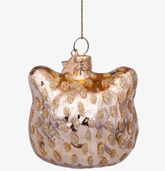 Julgranshänge Shiney Gold Panther från Vondels i guldtoner