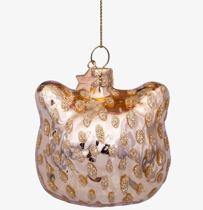 Julgranshänge Shiney Gold Panther från Vondels i guldtoner
