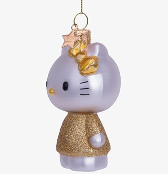 Julgranshänge Hello Kitty Gold från Vondels i guldkostym