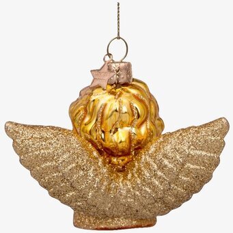 Julgranshänge Shiny Gold Angel från Vondels i guldglans