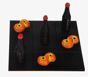 Tre I rad - Lussekatt & Glögg från Different Design spel