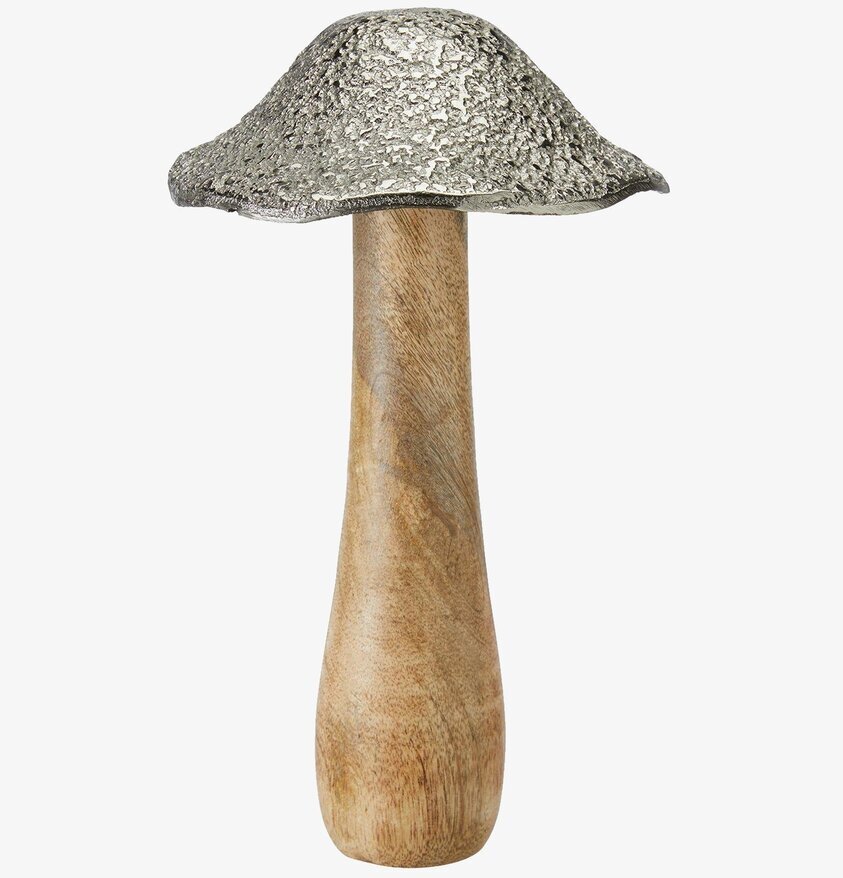 Amba Svamp Silver/Natur från Wikholm Form i silver och trä