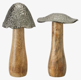 Amba Svamp Mix Silver/Natur från Wikholm Form, två svampar