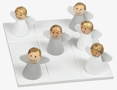 Tre I Rad - Änglar Vit/Grå från Different Design spelset