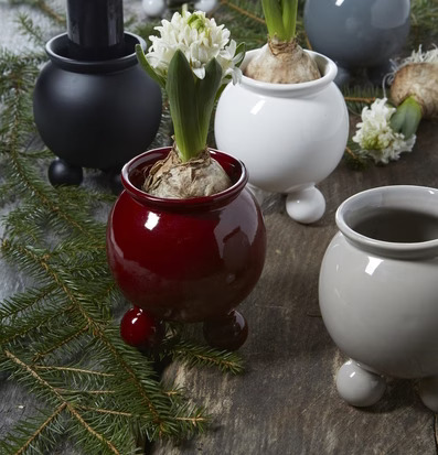 Anya Kruka Röd Mini från Wikholm Form på rustikt bord