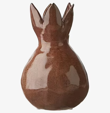 Vas Clarissa från Wikholm Form i glaserad brun keramik