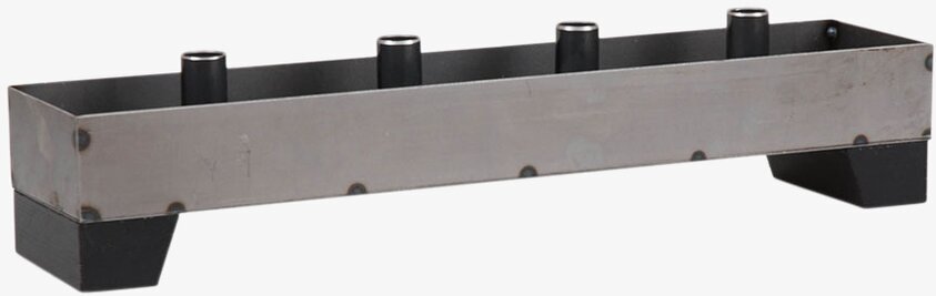 Ljusstake 4 Ljus Smide Svart från Miljögården, robust design