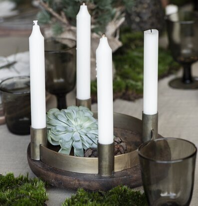 Adventsljusstake Mässing IB Laursen Ljusstakar Adventsstakar Ljushållare Ljushyllor